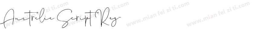 Australia Script Reg字体转换